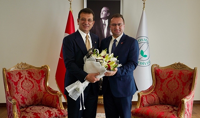 İBB Başkanı Ekrem İmamoğlu, Gaziosmanpaşa Belediye Başkanı Hakan Bahçetepe’ye tebrik ziyaretinde bulundu
