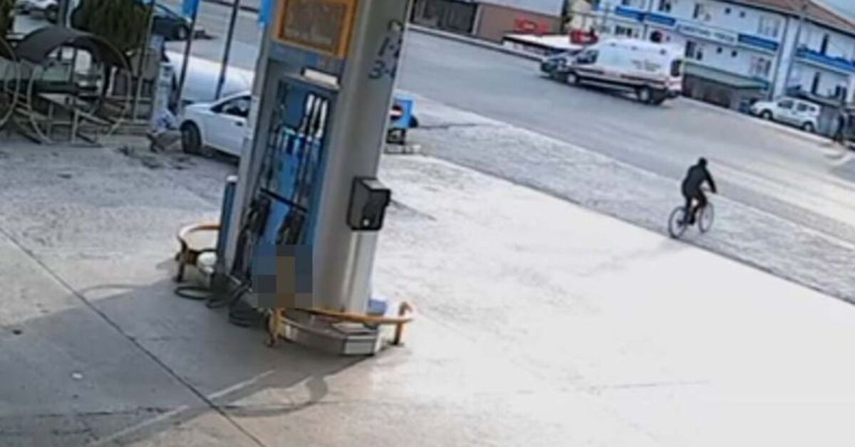 Bolu’da ambulans ile hafif ticari aracın çarpışması kamerada