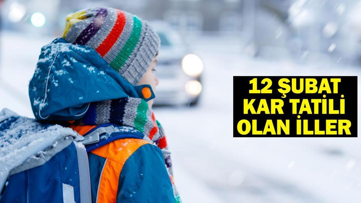 12 Şubat okullar tatil mi 2025, hangi illerde? KAR TATİLİ OLAN İLLER!